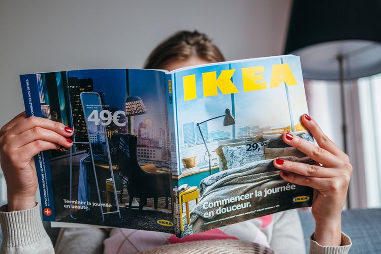 Ilustrasi katalog IKEA