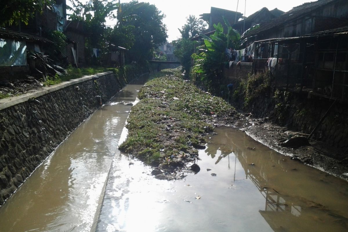 Kali Aji Kaliwungu Kendal Jawa Tengah, yang rencananya akan dikeruk. 