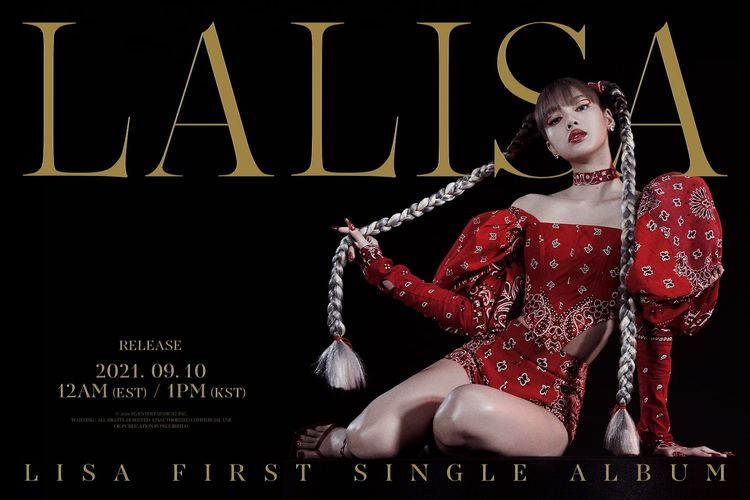 Lisa BLACKPINK nerilis album single debut solonya pada Jumat (10/9/2021).