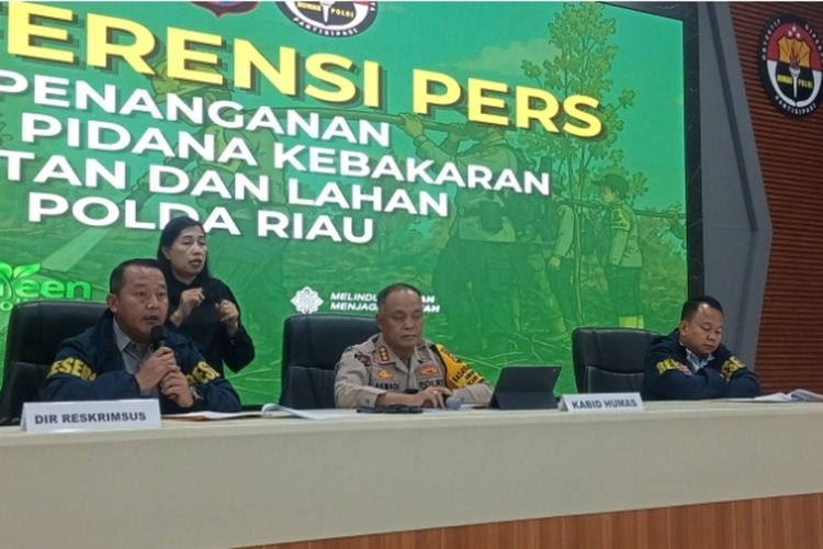Polda Riau Tangani 58 Kasus Karhutla, 61 Orang Jadi Tersangka, 3.387 Hektare Lahan Terbakar