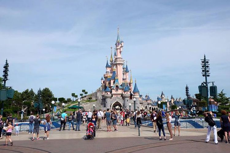 Sleeping Beauty Castle di Disneyland Paris.