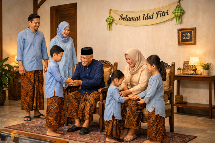 Kumpulan ucapan Selamat Idul Fitri bahasa Jawa halus yang penuh doa dan makna. Cocok untuk keluarga, orang tua, hingga sahabat.