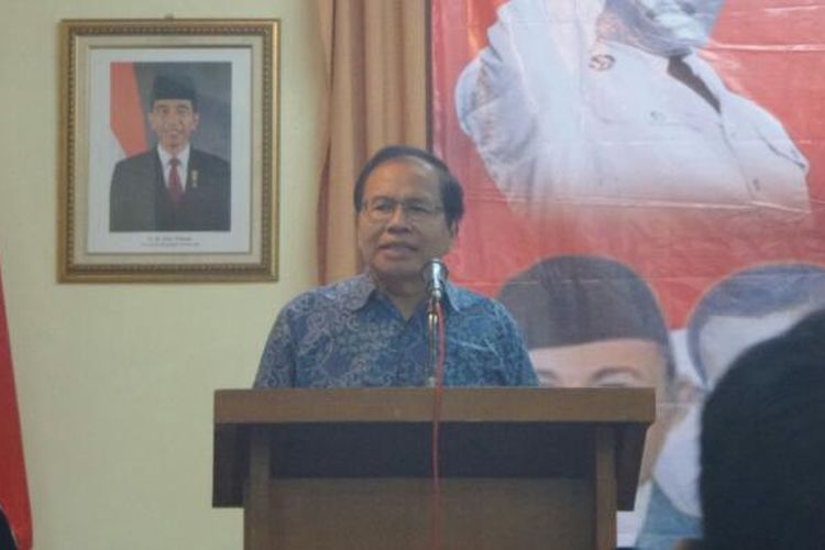 Mantan Menteri Koordinator Kemaritiman Rizal Ramli dalam acara diskusi bertema 