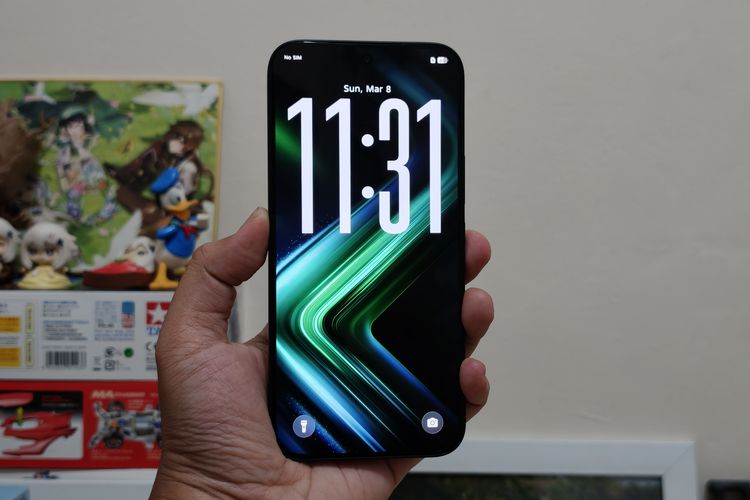 Bagian depan Infinix GT 50 Pro.