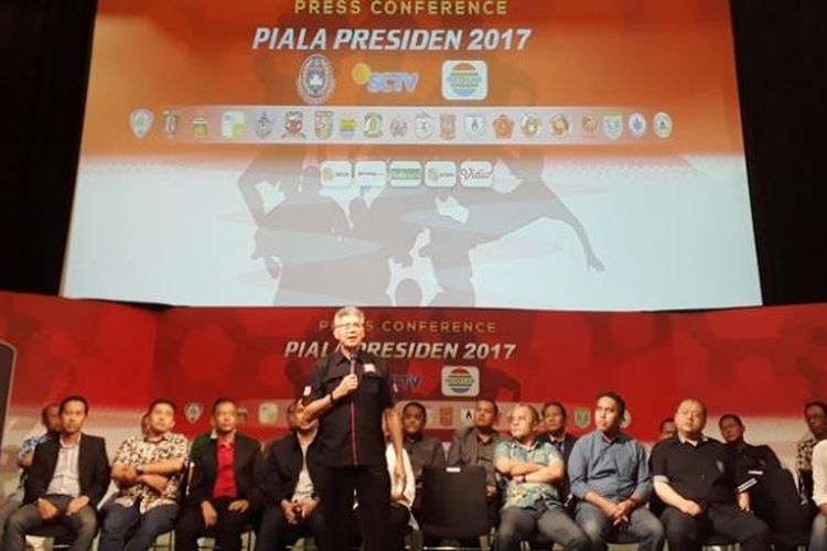 Undian Piala Presiden 2016 digelar di Jakarta pada Selasa (24/1/2017). 