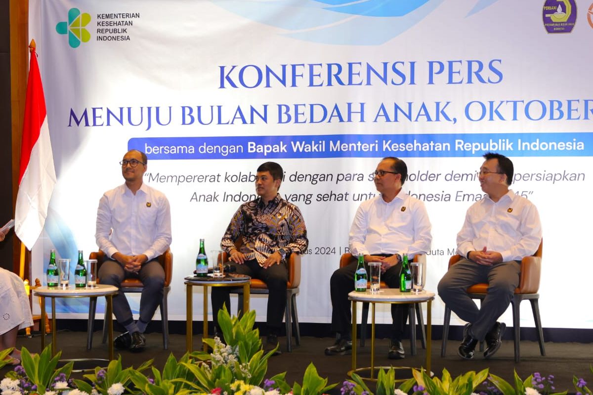 Konferensi pers menyambut Bulan Bedah Anak di bulan Oktober oleh PERBANI (Perkumpulan Bedah Anak Indonesia) di Jakarta (27/8/2024).
