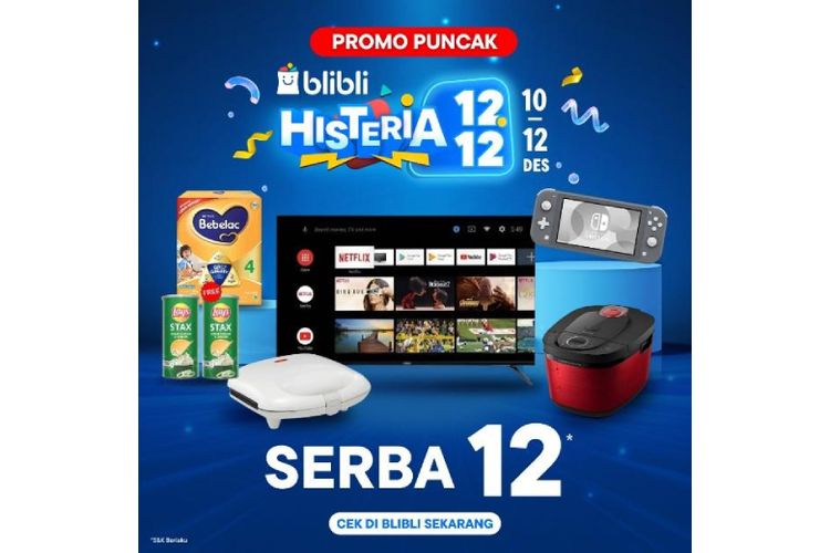 Promo 12.12 Histeria Blibli