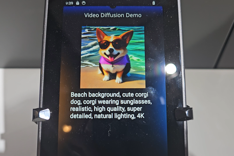 Demo Video Diffusion MediaTek di MWC 2024 Barcelona