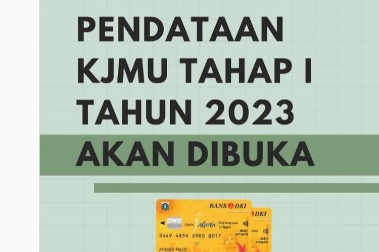 Pendataan KJMU tahap 1 2023 akan dibuka.