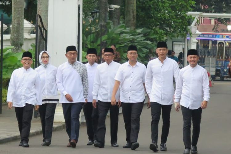 Sejumlah kepala daerah dan tokoh politik menggelar silatirahim di Museum Istana Kepresidenan, Gedung Balai Kirti, Bogor, Jawa Barat, Rabu (15/5/2019).