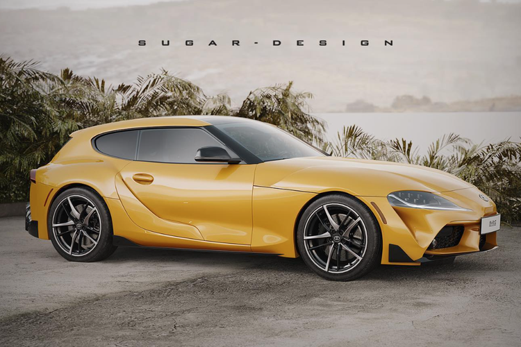 Modifikasi digital Toyota Supra bergaya touring