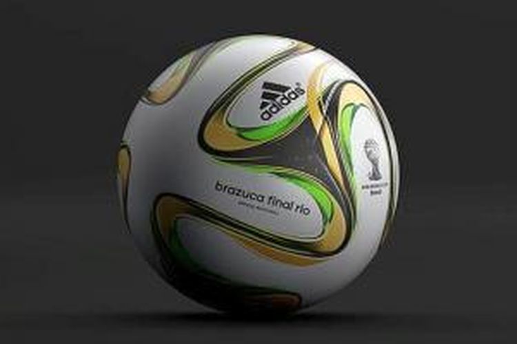 Adidas Brazuca Final Rio, bola resmi Piala Dunia 2014.