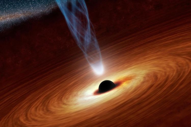Lubang hitam adalah benda hitam di luar angkasa yang menyerap segala bentuk energi di sekitarnya. 