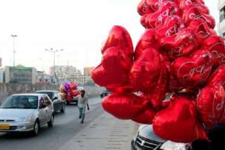 Perayaan Valentine's Day populer di banyak tempat di Pakistan 