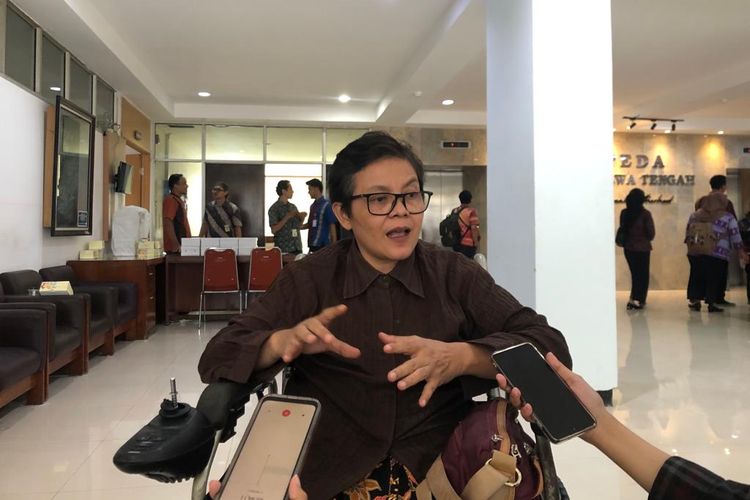 Ketua Sejiwa Foundation Yuktiasih Proborini ditemui di Kantor Bapedda Jateng, Selasa (11/7/2023).