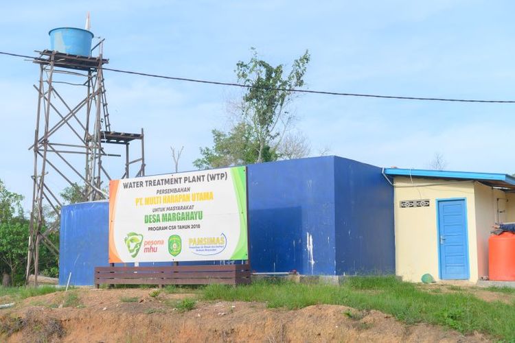 Bangunan Waste Treatment Program PT Harapan Multi Utama (HMU) di Desa Margahayu, Kecamatan Loa Kulu, Kabupaten Kutai Kartanegara, Kalimantan Timur.