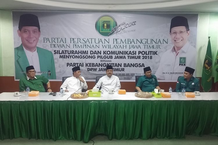 Safari politik PKB ke kantor PPP Jawa Timur.