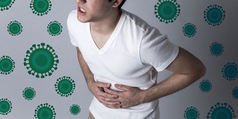 Ilustrasi sakit perut keracunan makanan