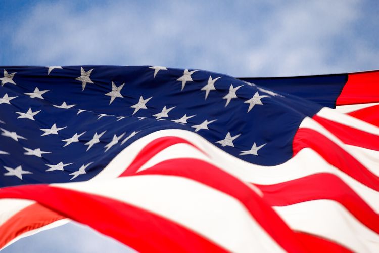 Ilustrasi bendera Amerika Serikat (AS). 