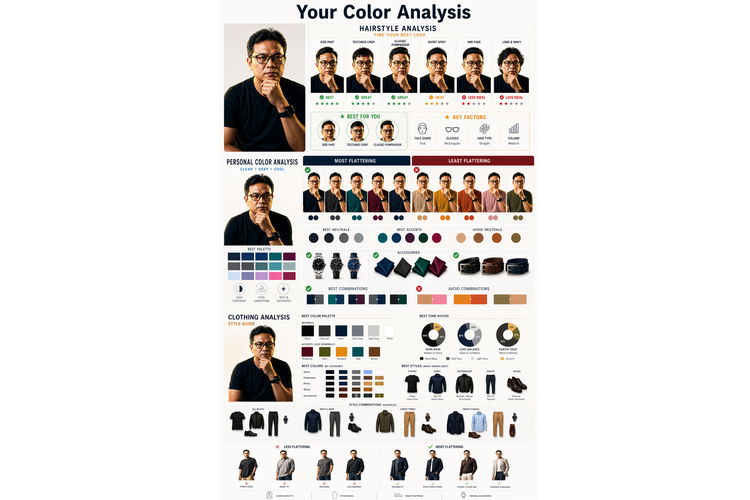 ChatGPT Images 2.0 mampu merangkum semua hasil visual color analysis menjadi satu kesatuan tanpa mengubah detailnya.