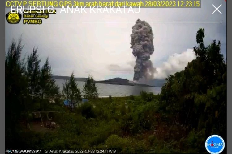 Gambar terkini erupsi Gunung Anak Krakatau 