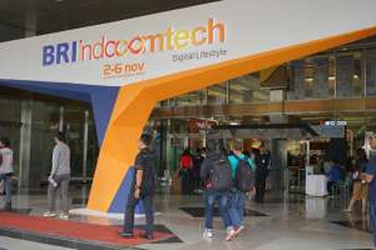 Pameran gadget dan teknologi Indocomtech 2016 di JCC Senayan Jakarta.