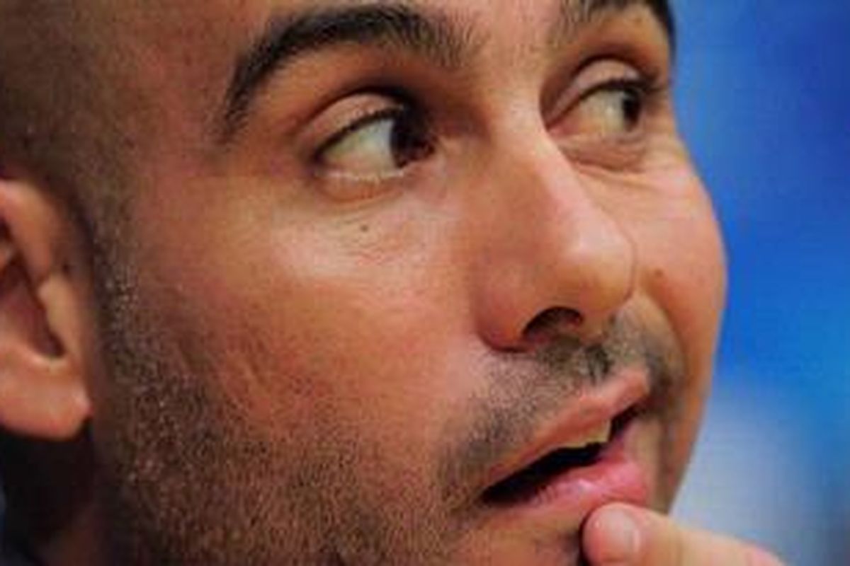 Pelatih Barcelona, Josep Guardiola.