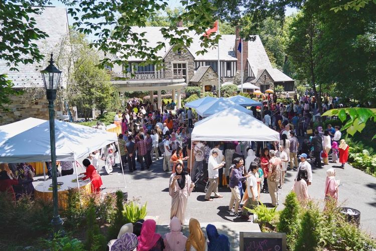 Suasana open house di Wisma Indonesia, Washington DC Amerika Serikat, Rabu (5/6/2019) kemarin. Para WNI yang bermukim di Washington DC dan sekitarnya merayakan Hari Raya Idul Fitri 1440 Hijriah bersama-sama. 