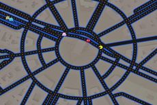 April Mop, Google Maps Jadi Arena Main PacMan