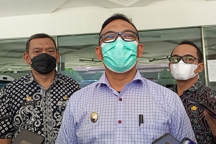 Wakil Bupati Bogor Iwan Setiawan saat ditemui awak media di Kantor Bupati Bogor, Cibinong, Kabupaten Bogor, Jawa Barat, Kamis (28/4/2022).