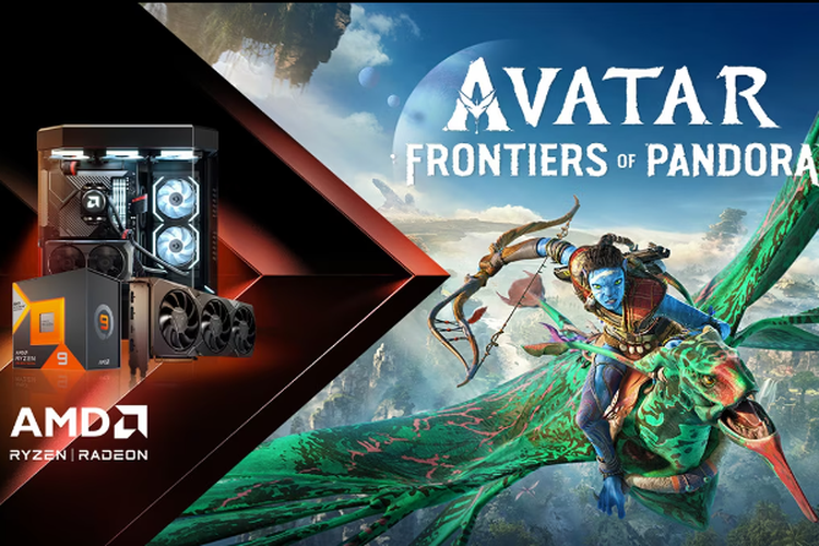 Ilustrasi bundle AMD Ryzen dan Avatar Frontiers of Pandora.