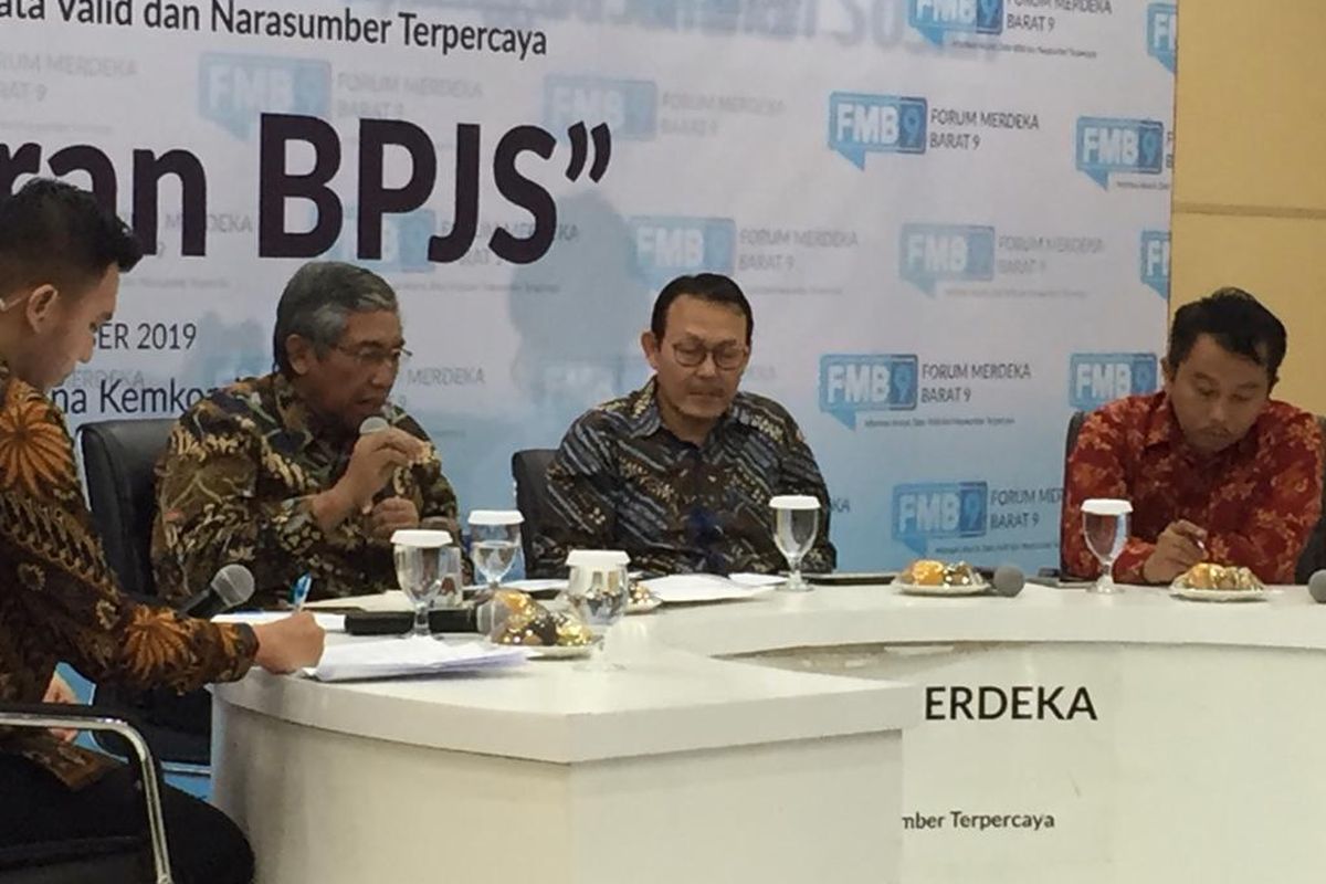 Diskusi soal BPJS Kesehatan di Jakarta, Senin (7/10/2019).