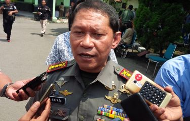 Komandan Korem 074/Warastratama Surakarta Kolonel Inf Rafael Granada Baay di Makorem 074/Warastratama Surakarta, Solo, Jawa Tengah, Jumat (15/2/2019).
