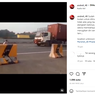 Viral, Video Remaja Cegat Truk Kontainer di Jalan Tol hingga Tertabrak, Ini Kata Polisi