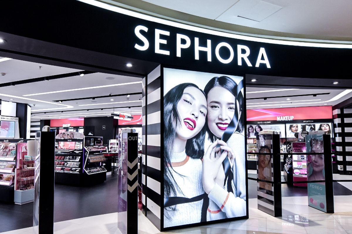 Ilustrasi toko kosmetik global Sephora.
