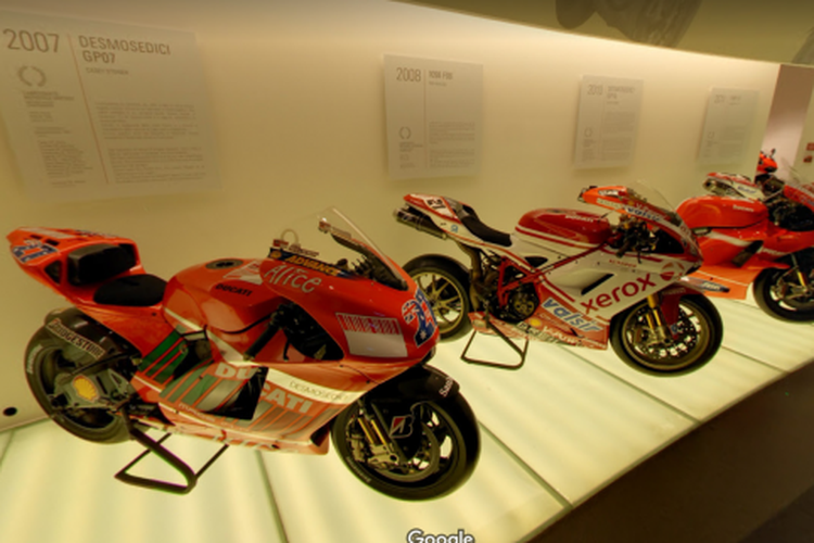 Beberapa museum motor bisa dikunjung secara virtual