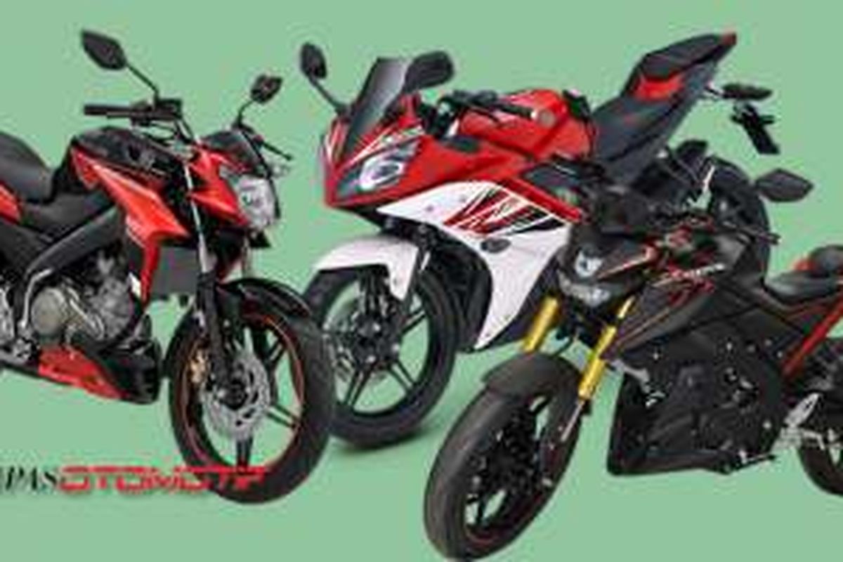 Yamaha V-Ixion, R15, dan Xabre, diciptakan dengan mesin yang sama, namun beda karakter.