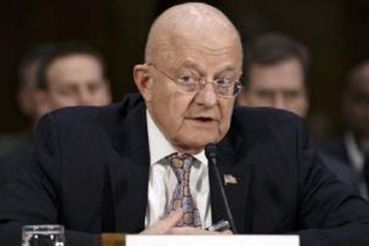 Direktur Intelijen Nasional Amerika, James Clapper memberikan kesaksian di depan Komisi Senat AS