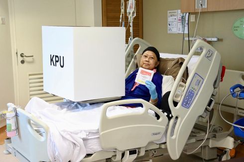 Ani Yudhoyono Mencoblos di Rumah Sakit Singapura