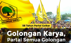 Genap Berusia 58 Tahun, Golkar Tunjukkan Eksistensinya sebagai Partai untuk Semua Golongan