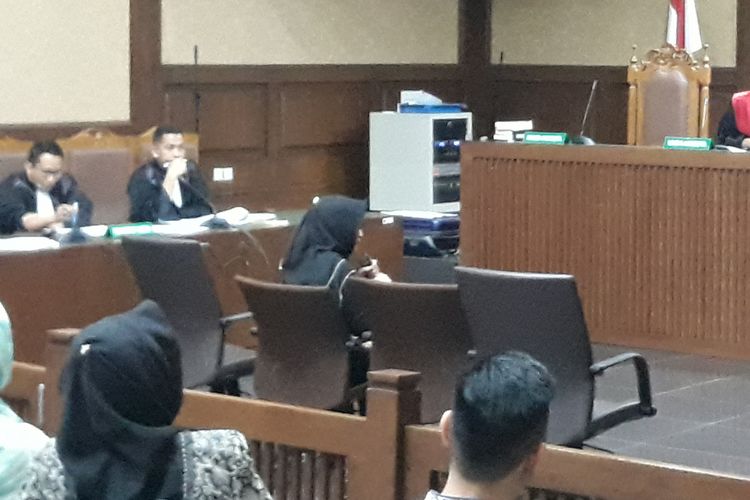 Dokter Alia saat bersaksi di Pengadian Tipikor Jakarta, Senin (26/3/2018).