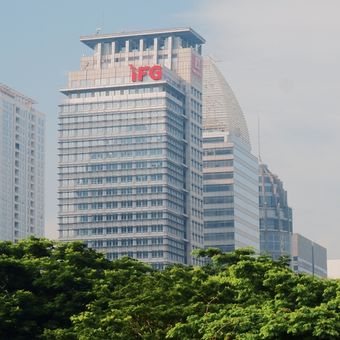 Ilustrasi kantor pusat PT Indonesia Financial Group (IFG) di Jakarta.