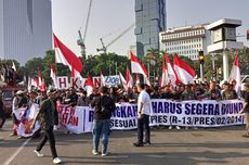 Jalan Medan Merdeka Barat Ditutup karena Ada Demo Tuntut Pemekaran Cilangkahan