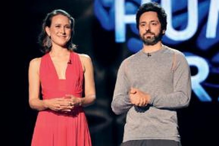 Pasangan suami istri, CEO 23andMe Anne Wojcicki dan co-founder Google Sergey Brin