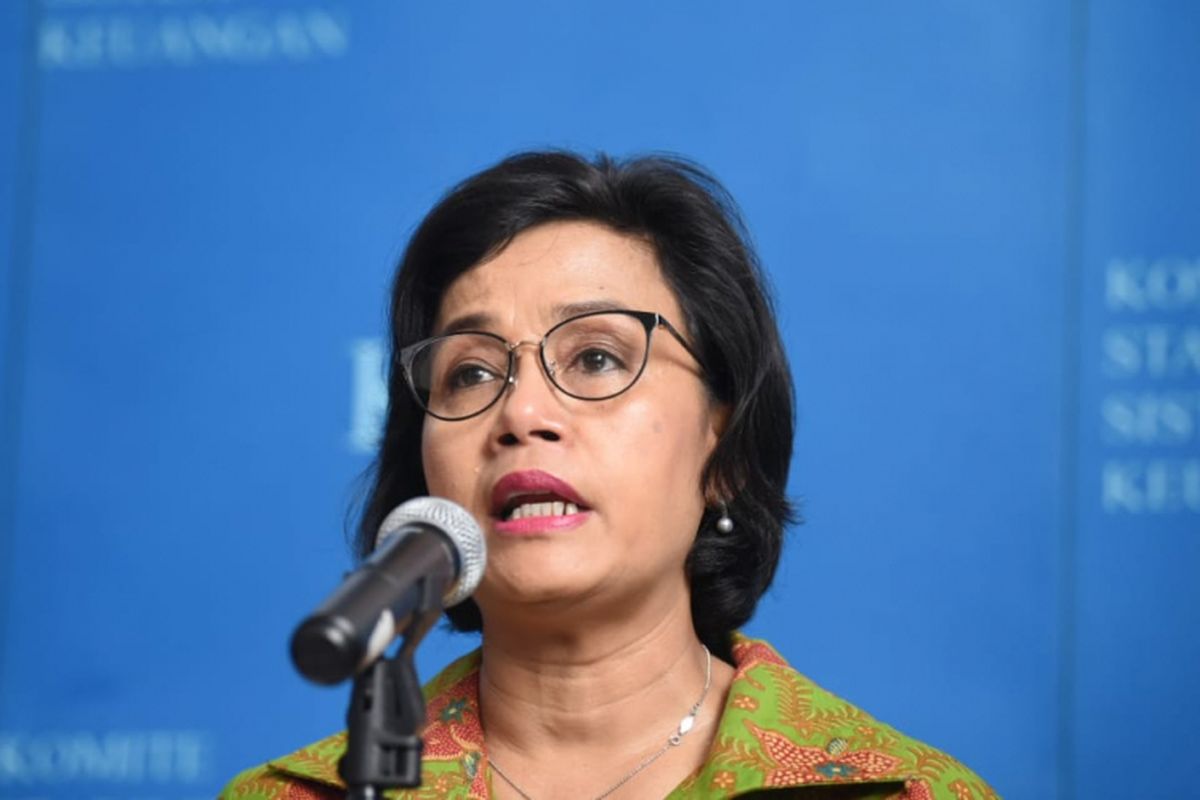 Menteri Keuangan Sri Mulyani di Kantor Kementerian Keuangan, Jakarta, Selasa (29/1/2019)