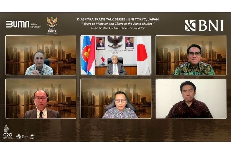 BNI melakukan penandatanganan nota kesepahaman kerja sama Diaspora Lending Arumia Co.Ltd, Osaka Achmad Arifin. Kolaborasi ini merupakan upaya yang sangat prospektif dalam peningkatan perdagangan internasional diaspora Indonesia ke pasar Jepang. 