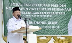Peringati HSN 2021, Wagub Uu Nyatakan Kesiapan Pemprov Jabar Bina Ponpes