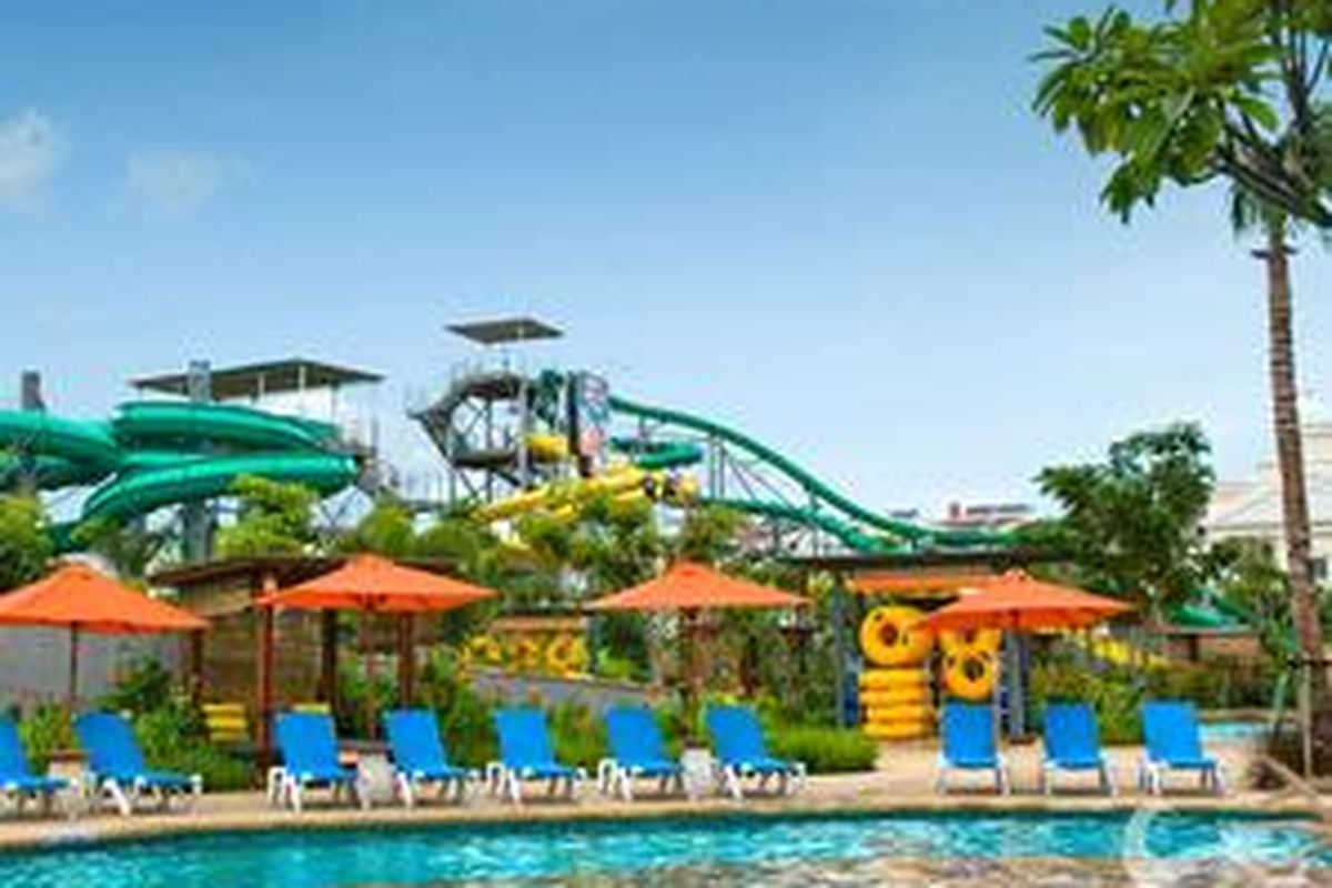 Pusat hiburan keluarga Waterbom, Pantai Indah Kapuk Jakarta, menyajikan pelayanan istimewa menyambut datangnya liburan Idul Fitri.