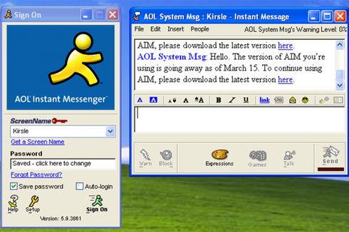 Layanan Chatting AOL Ditutup setelah 20 Tahun