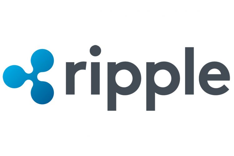 Logo mata uang virtual Ripple.